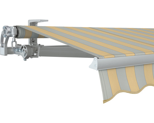 SOLUNA Gelenkarmmarkise Concept 3x2 Stoff Dessin 6676 Gestell Silber E6EV1 eloxiert Antrieb links inkl. Kurbel SOLUNA Gelenkarmmarkise Concept 3x2 Stoff Dessin 6676 Gestell Silber E6EV1 eloxiert Antrieb links inkl. Kurbel