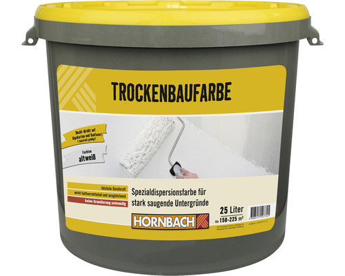 Hornbach Trockenbaufarbe altweiß 25 L