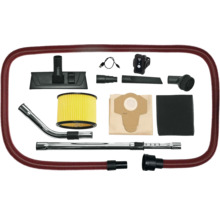 Kit d'accessoires pour aspirateur avec tuyau, buses, filtre et sac d'aspirateur
