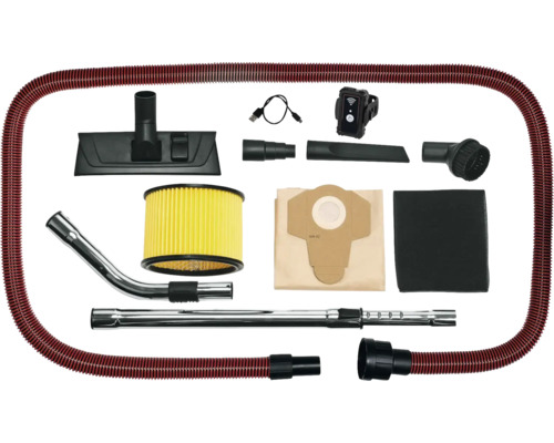 Kit d'accessoires pour aspirateur avec tuyau, buses, filtre et sac d'aspirateur