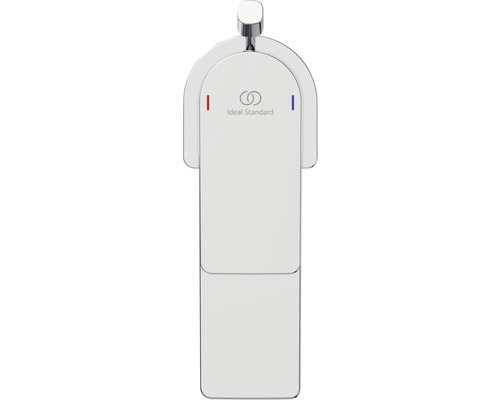 Logo Ideal Standard sur un robinet de lavabo