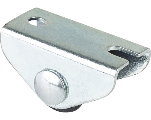Roulette fixe BS Rollen E50.015 plastique Ø 15 mm jusqu'à 30 kg avec plaque 30x16 mm Support métallique avec trou et encoche