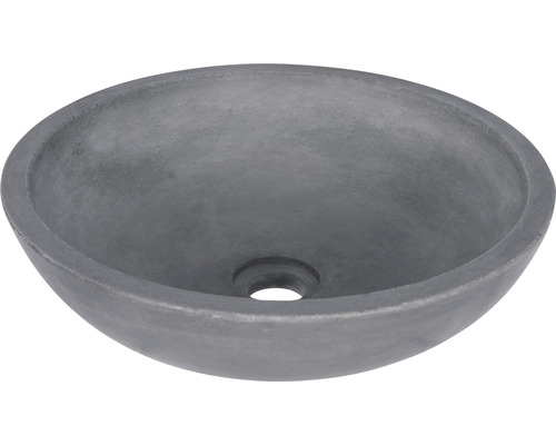 Vasque à poser grise en béton