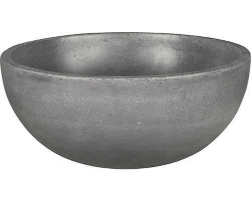 Jardinière grise en béton