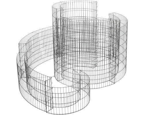 Gabionen Schneckenform aus Drahtgitter