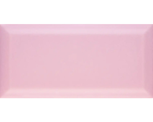 Rosa Keramikfliese im Querformat