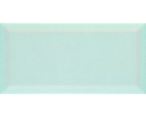 Einzelne hellblaue Keramikfliese