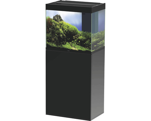 Combinaison d'aquarium Ciano Emotions Pro 60 Black env. 108 l, env. 61 cm, noir, avec éclairage LED, filtre intérieur, chauffage et meuble bas