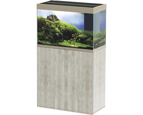 Combinaison d'aquarium Ciano Emotions Pro 80 Mystic env. 145 l, env. 81 cm, mystic, avec éclairage LED, filtre intérieur, chauffage et meuble bas
