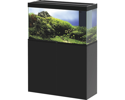 Combinaison d'aquarium Ciano Emotions Pro 100 Black env. 201 l, env. 102 cm, noir, avec éclairage LED, filtre intérieur, chauffage et meuble bas