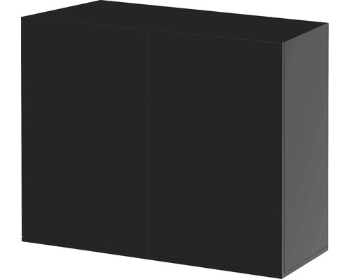 Schwarzer Badezimmerschrank mit zwei Türen