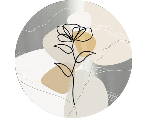 Dekoratives Wandbild mit Blumenmotiv im modernen Stil