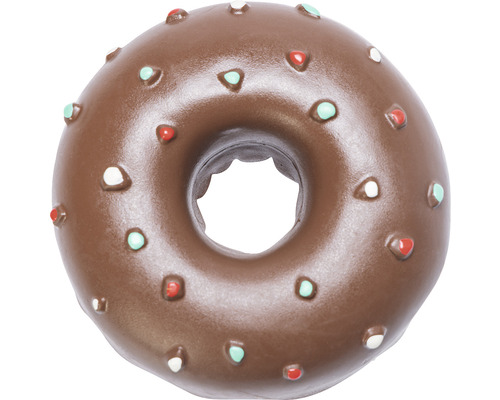 Dekorativer Donut mit Schokoladenglasur und Streuseln