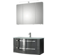 Badezimmer-Set mit Spiegelschrank und Waschtischunterschrank