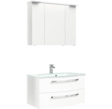 Waschtisch mit Unterschrank und Spiegelschrank für das Badezimmer