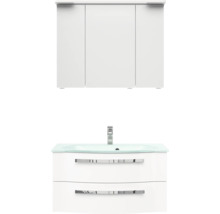 Waschtisch mit Unterschrank und Spiegelschrank für das Badezimmer