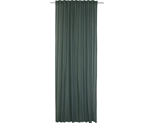 Rideau avec galon fronceur Selection Breeze 13 vert 140x255 cm