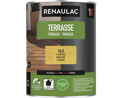 RENAULAC Terrassenöl seidenmatt lärche 2.5 l