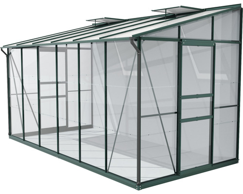 Serre avec porte et fenêtres