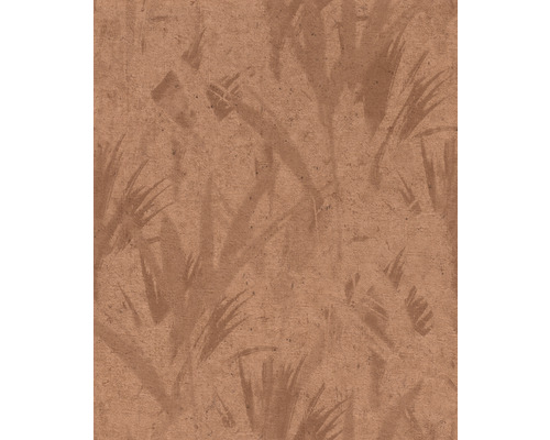 Papier peint intissé 520767 Concrete feuilles rouge