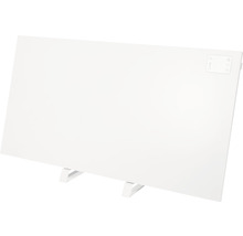 Flaches Heizpaneel mit Bedienelementen und Standfüßen