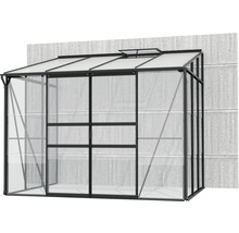 Gewächshaus Vitavia Ida 5200 Einscheibensicherheitsglas/ Hohlkammerplatten 262,1 x 201,4 cm schwarz