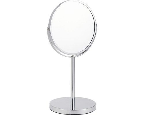 Miroir de maquillage rond avec socle pour la table