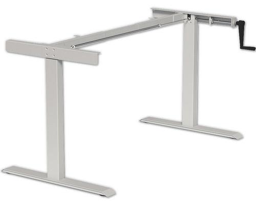 Piètement de table M-MORE Spin pro réglable en hauteur avec une manivelle 700-1180 mm argent Piètement de table M-MORE Spin pro réglable en hauteur avec une manivelle 700-1180 mm argent
