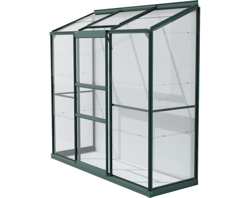 Serre avec porte coulissante et fenêtre d''aération