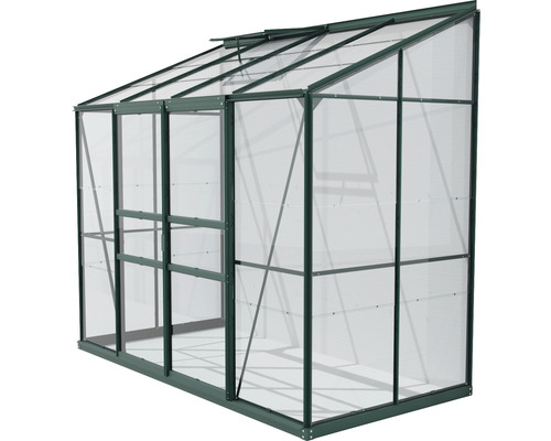 Serre avec cadre en aluminium et plaques en polycarbonate