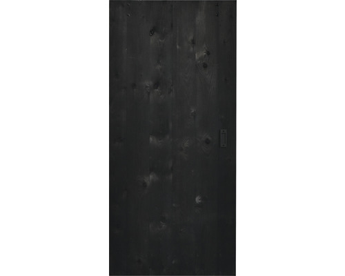 Porte coulissante en bois avec ferrures