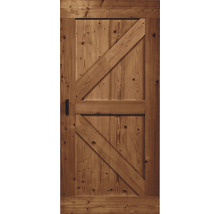 Porte en bois avec renfort en forme de Z