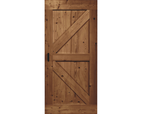 Porte en bois avec renfort en forme de Z