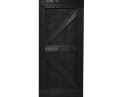 Porte en bois avec conception de contreventement en Z