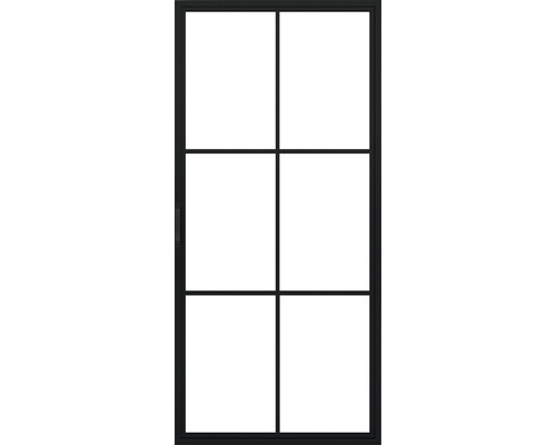 Schiebetür mit sechs Feldern und Rahmen