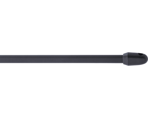 Barre de vitrage télescopique simple anthracite 60-110 cm Ø 10 mm 2 pces Tringle à rideaux en métal