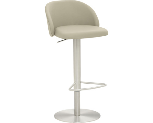Chaise de bar Mayer Sitzmöbel 1216 48 x 49 x 77 cm acier chrome mat/taupe 1216_04_30484 Chaise de bar Mayer Sitzmöbel 1216 48 x 49 x 77 cm acier chrome mat/taupe 1216_04_30484