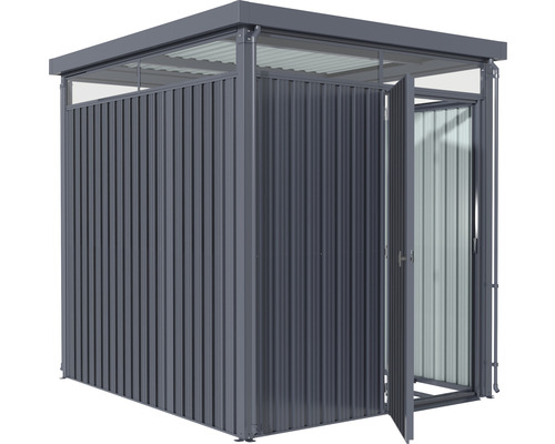 Abri de jardin métallique avec double porte