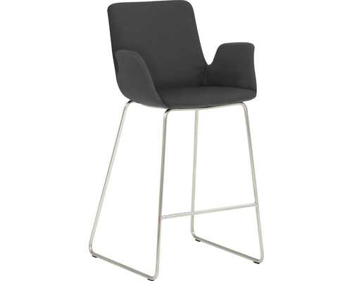 Chaise de bar Mayer Sitzmöbel 1222 53 x 49 x 95 cm acier inoxydable/graphite 1222_K4_30480 Chaise de bar Mayer Sitzmöbel 1222 53 x 49 x 95 cm acier inoxydable/graphite 1222_K4_30480