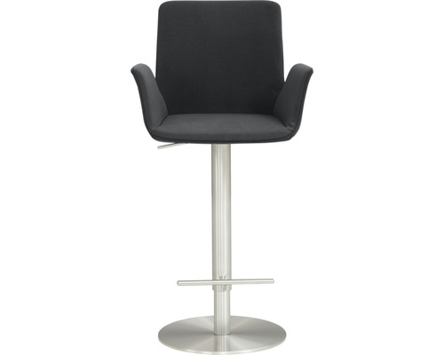 Tabouret de bar avec accoudoirs et repose-pieds