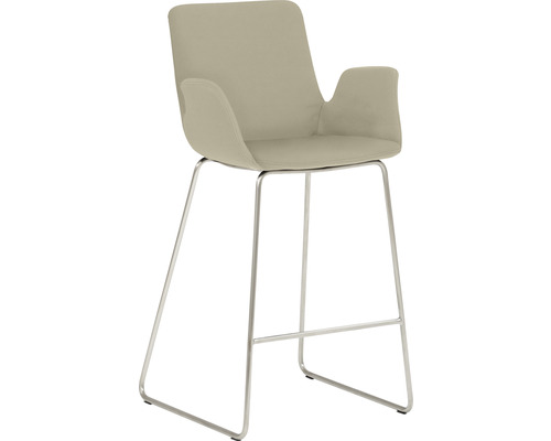 Chaise de bar Mayer Sitzmöbel 1222 53 x 49 x 95 cm acier inoxydable/taupe 1222_K4_30484 Chaise de bar Mayer Sitzmöbel 1222 53 x 49 x 95 cm acier inoxydable/taupe 1222_K4_30484