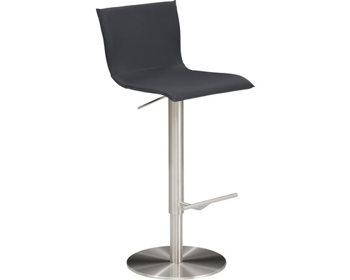 Chaise de bar Mayer Sitzmöbel 1226 39,5 x 43 x 81 cm acier chrome mat/anthracite Tabouret de bar avec pied en métal et assise