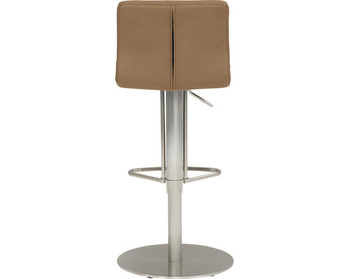 Tabouret de bar avec pied en métal et assise rembourrée