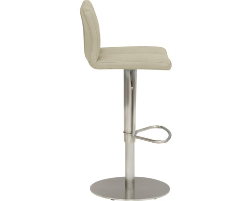 Tabouret de bar avec repose-pieds et socle en métal