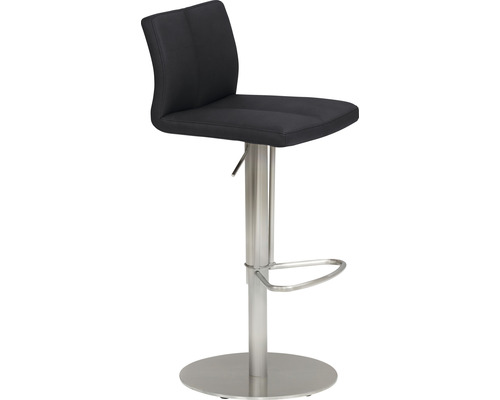 Chaise de bar Mayer Sitzmöbel 1242 42 x 46 x 79 cm acier inoxydable/anthracite Tabouret de bar avec repose-pieds et réglage de la hauteur