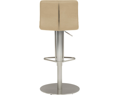 Barhocker mit Kunstlederbezug und Metallfuß