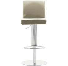 Tabouret de bar avec pied en métal et assise rembourrée