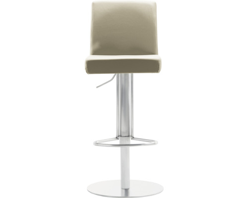 Tabouret de bar avec pied en métal et assise rembourrée