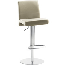 Tabouret de bar avec pied en métal et revêtement