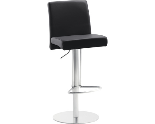 Chaise de bar Mayer Sitzmöbel 1243 42 x 49 x 83 cm acier inoxydable/anthracite Tabouret de bar avec dossier et repose-pieds